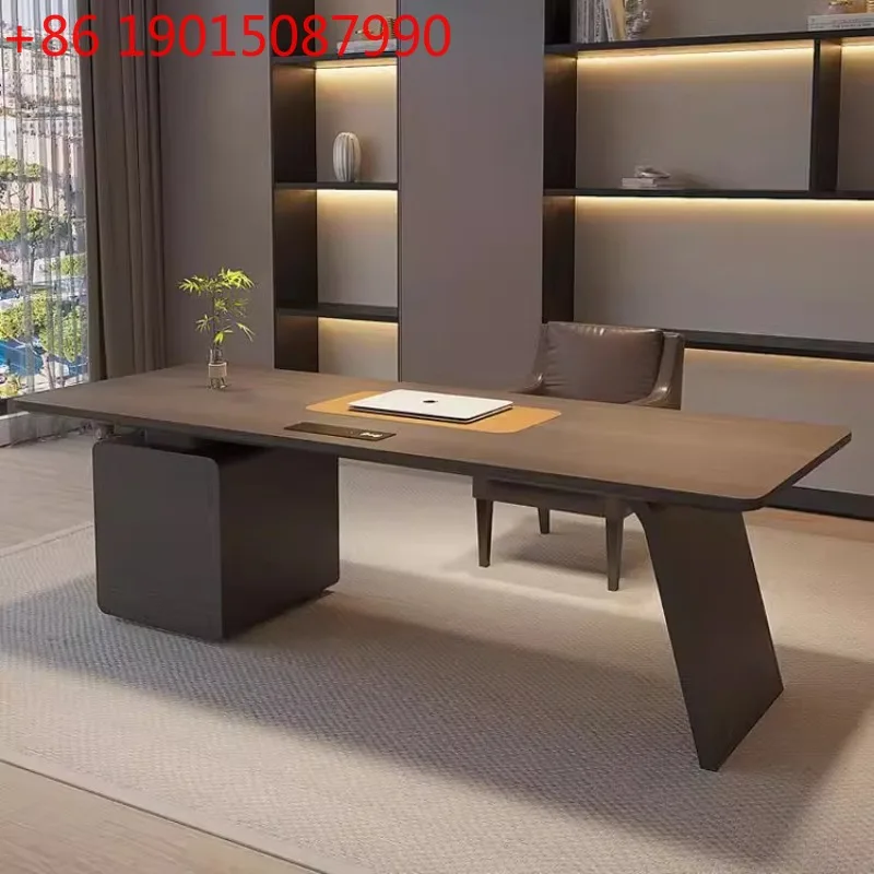 Wooden Drawer Office Desk Study Standing Storage Aesthetic Office Desk Design Minimalist Mesa Ordenador Commercial Furniture
