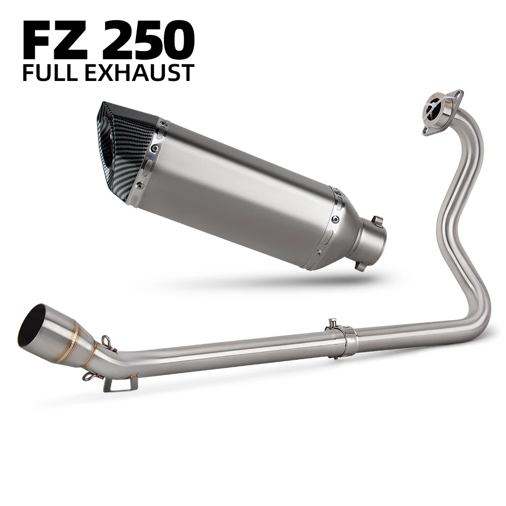 

FZS25 street bike Motorcycle Exhausts Escape Pipe Kit For Yamaha FZ250 FZS250 FAZER250 FZ25 FAZER25 motorbike Exhaust system 