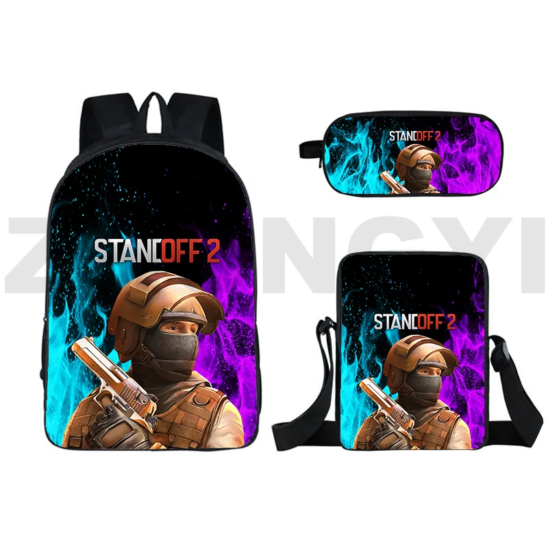 3D Printed Standoff 2 Game Rucksack Travel Backpack Boys Pencil Case Women Fashion Backpack Children fashion causal School Bags