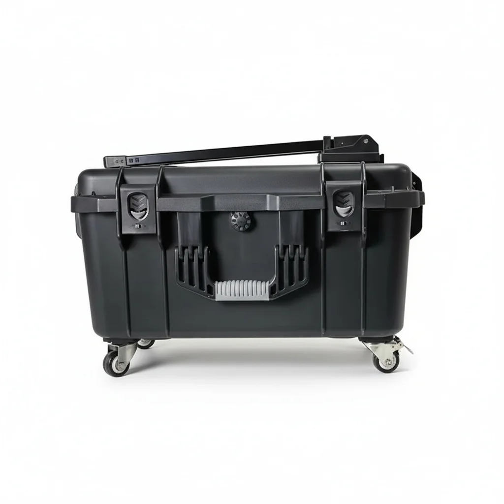 

Photography Equipment Box 636x604x440mm, Hard Plastic Shipping Case, IP67 Protective Case, Waterproof Shockproof Instrument Box
