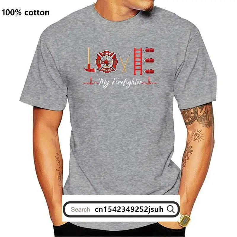 

YM New Fireman Wife Girlfriend Gift T-Shirt-Women's T-Shirt-Black Love My Firefighter