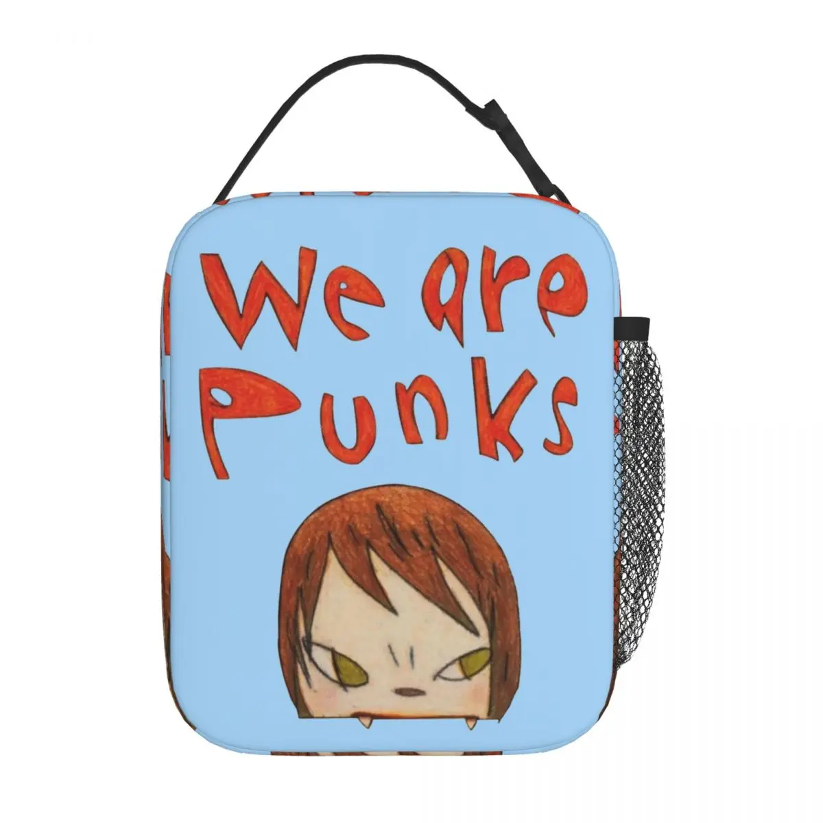 Yoshitomo Nara siamo punk borsa termica per il pranzo borsa termica riutilizzabile portatile Tote Lunch Box Work borse per la conservazione degli