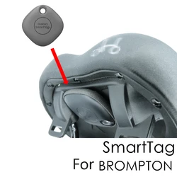 TRIGO Cycling Bicycle Saddle Mount Cover, Airtag Smart Tag, Location Tracker for Brompton Folding Bike Secure Protective Case