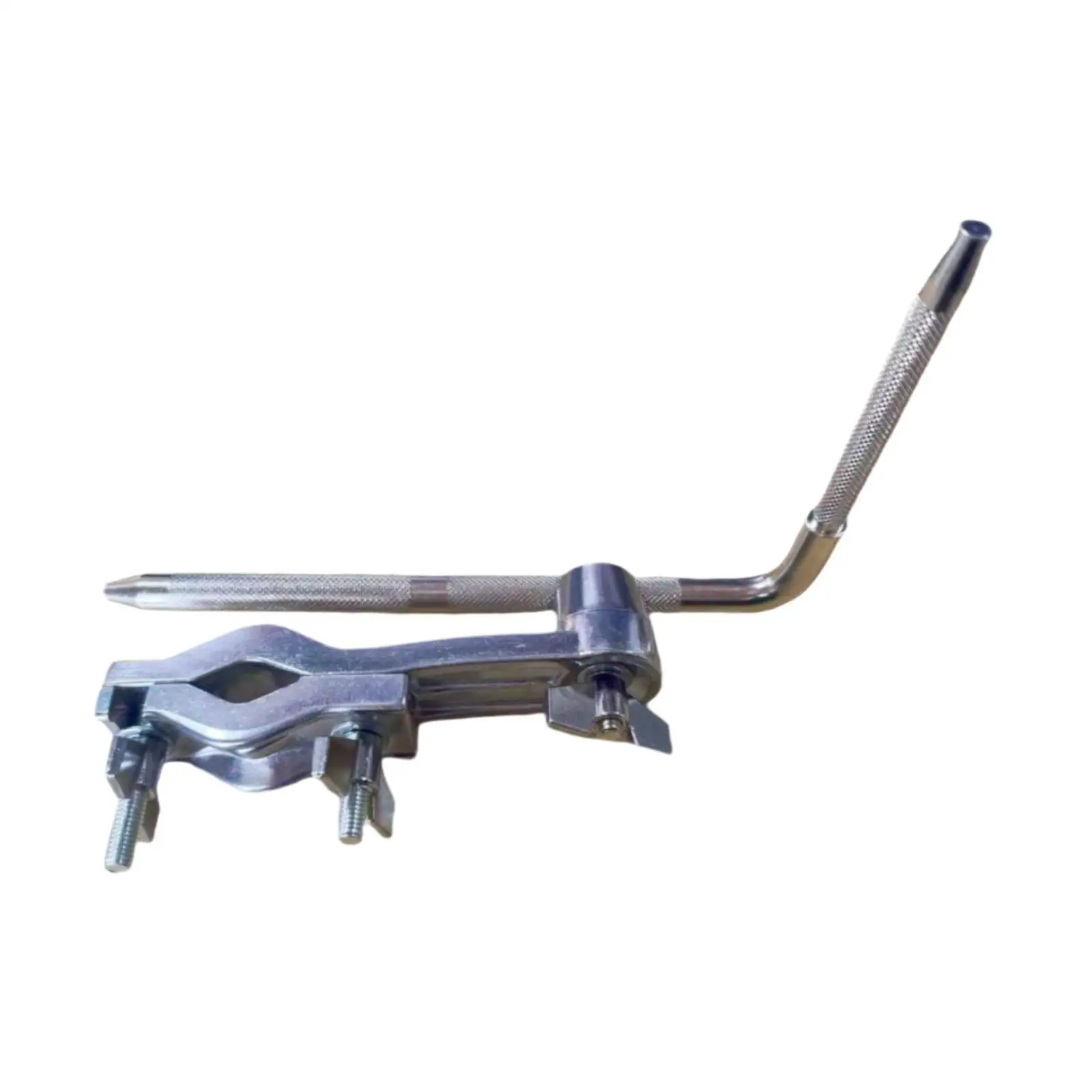 Cowbell Holder Drum Clamp Zinc Alloy Extension Bracket Secure L Rod for Drum Strap and Percussion Parts