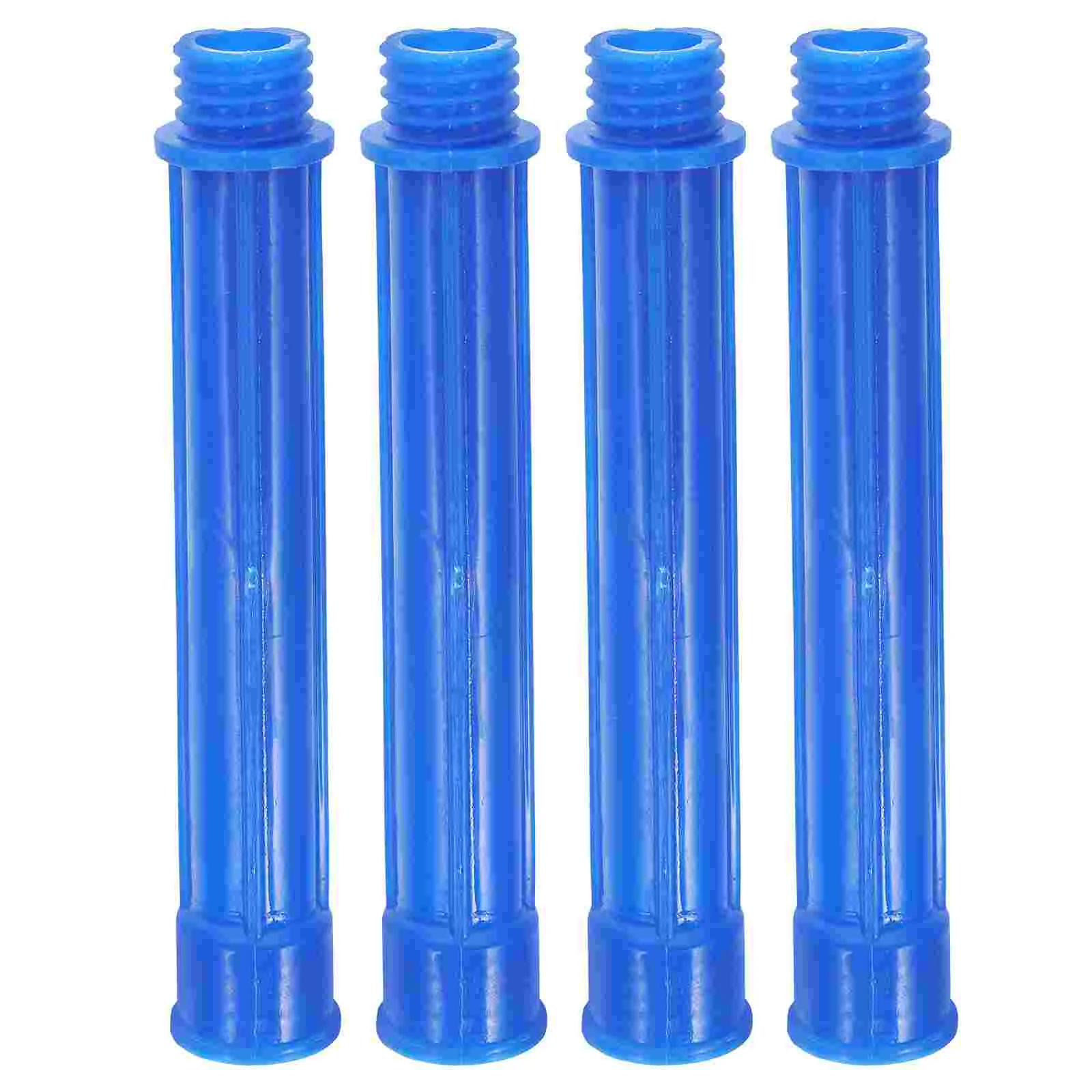 4 Pcs Adapters Glue Nozzle Calking Tool Caulk Tube Tips Caulking Plastic Extenders Blue Screw on