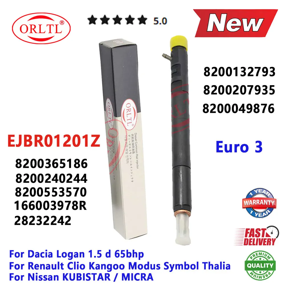 

EJBR01201Z Diesel Fuel Injector Nozzle L087PBD R01201Z For NISSAN MICRA Euro 3 8200553570 8200240244 8200365186