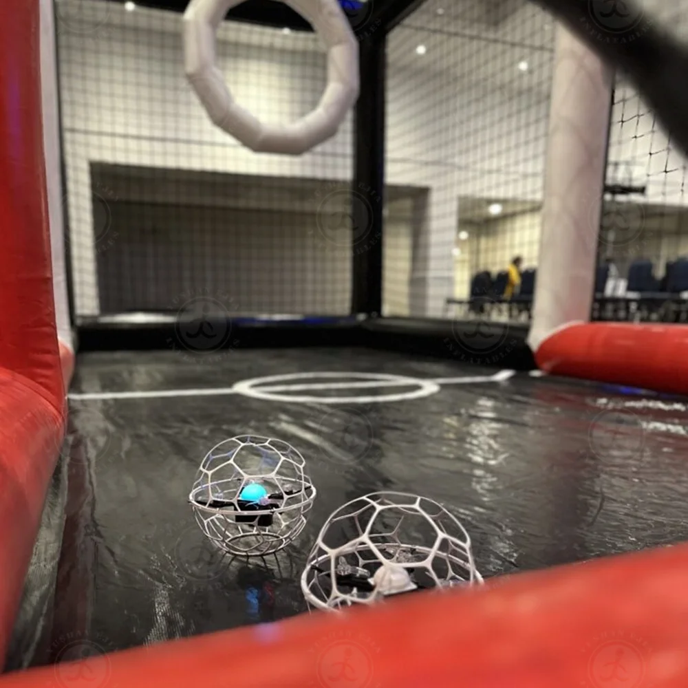 Commercial Activity or Exhibition Event Drone Soccer Ball Game Inflatable Obstacle Avoidance Drones With Arena