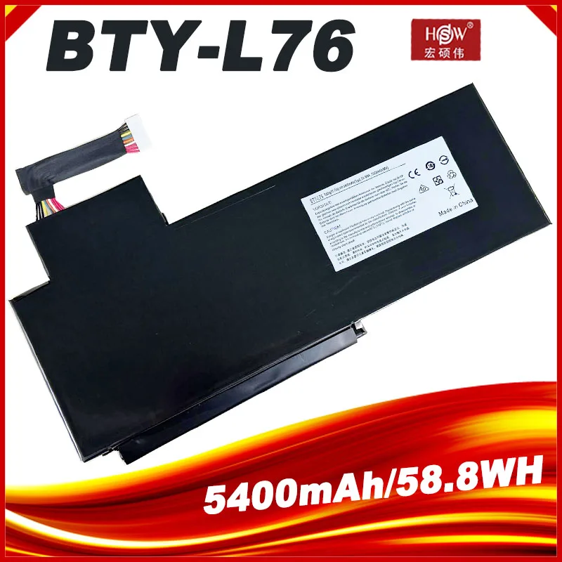 5400mAh BTY-L76 Laptop Battery For MSI GS70 MS-1771 MS-1772 MS-1774 2QC-019XCN For Medion Erazer X7615 X7613