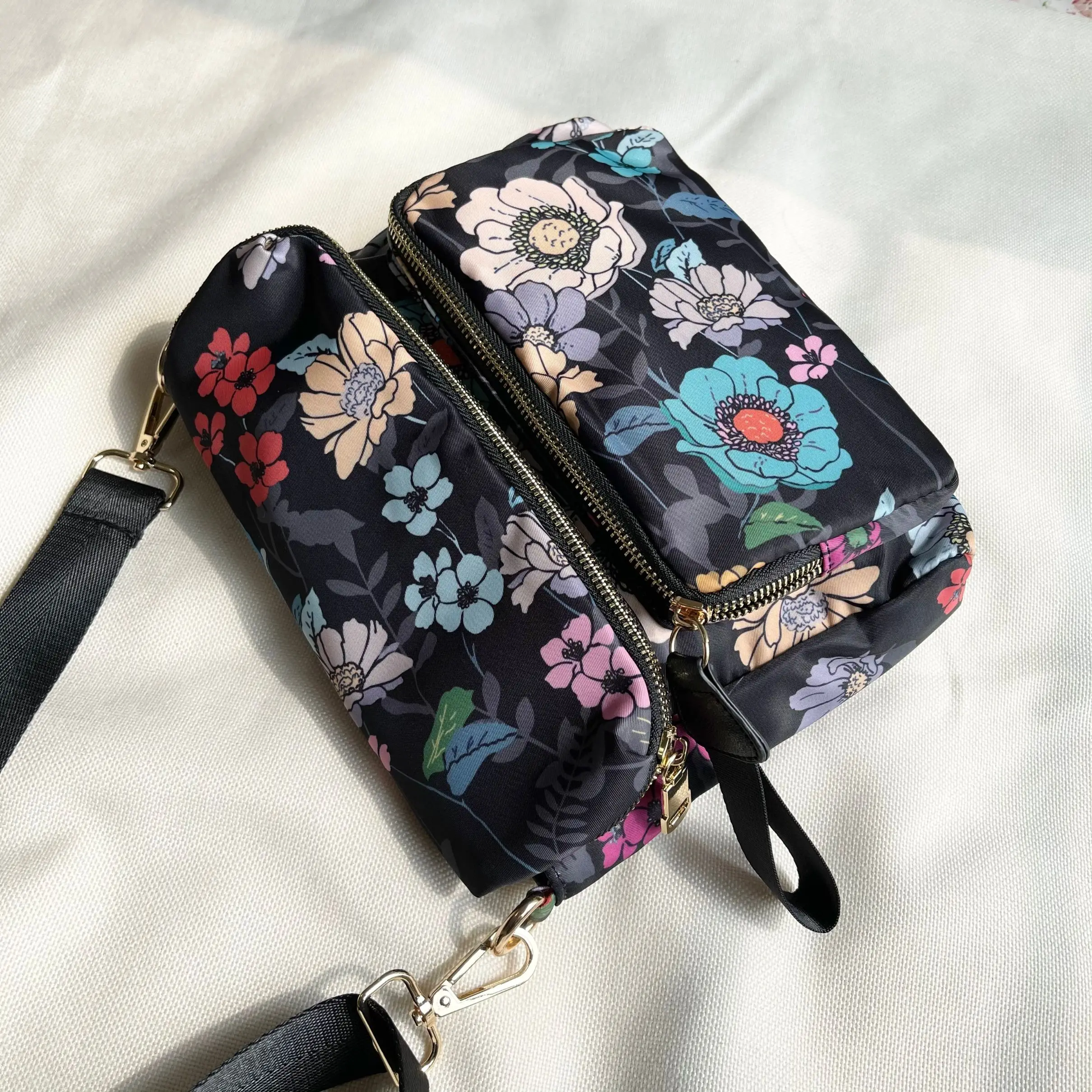 

High Quali Korean Sle Women's Crossbody Bag Faionable Casual Flip Cover Waterproof Nylon Ox Cloth Single oulder S...