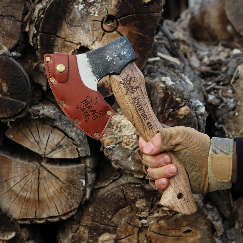 

Austeel Wood Forged Outdoor Camping Hand Axes Family Firewood Splitting Tools Multi-functional Nieman Axes