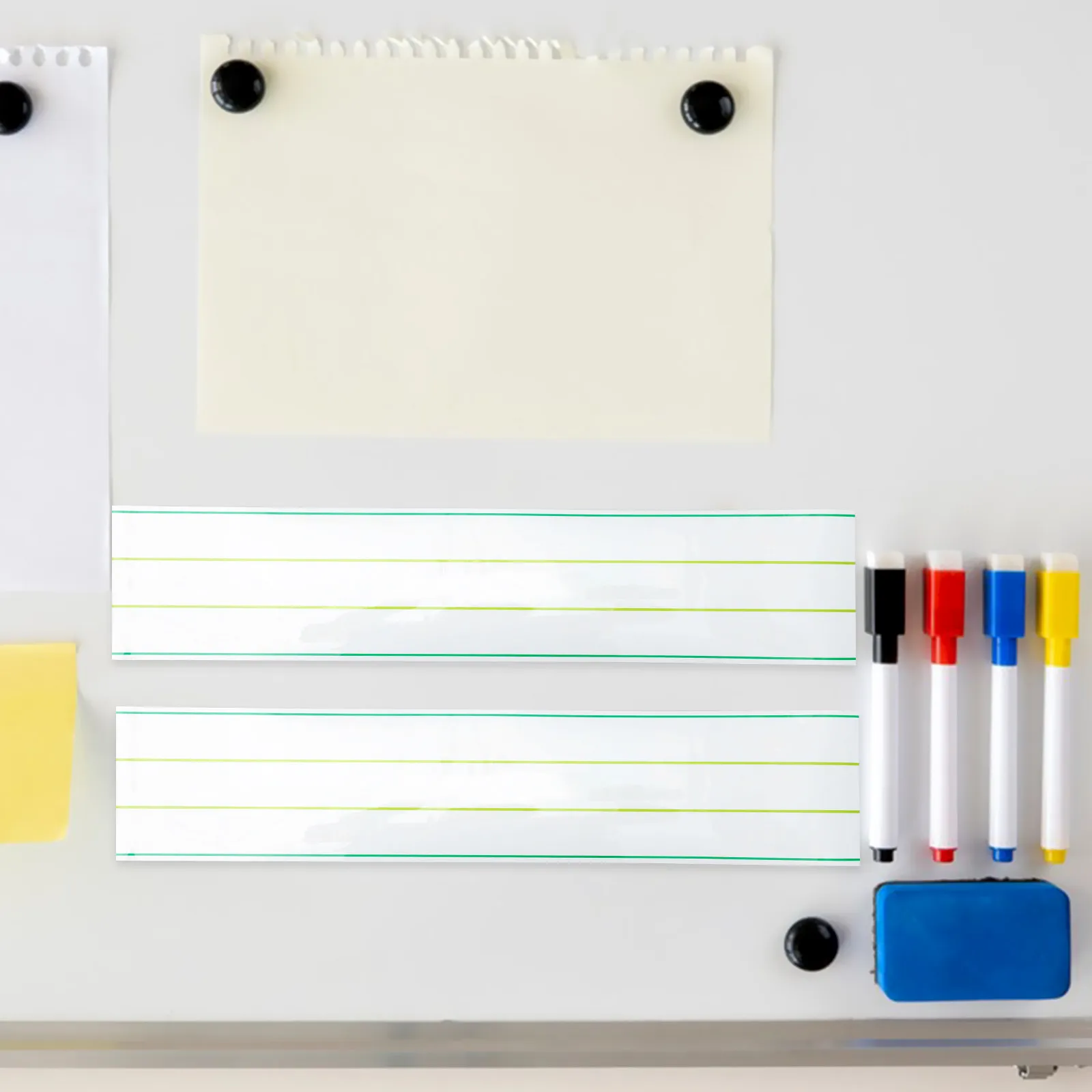 

Large Magnetic Sentence Strip for Whiteboard Dry Erase Reusable Learning Tool for English Vocabulary Writing Drawing Portable