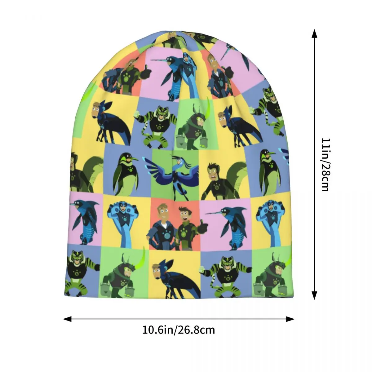 Wild Kratts Creature Powers Skullies Beanies Hats Warm Autumn Winter Outdoor Cap Knitted Bonnet Caps for Men Women Adult