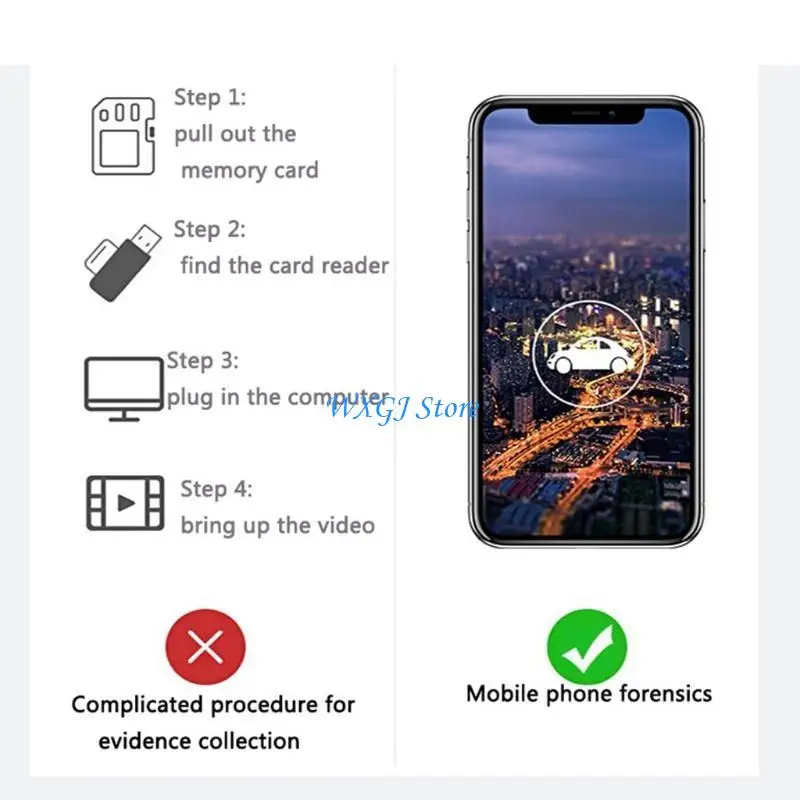 

37JE High Definition 140°Wide Night for Vision Car Camera Driving Reco