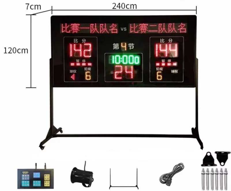 IP65 Waterproof LED Signs China LED Digital Basketball Football Scoreboard Display