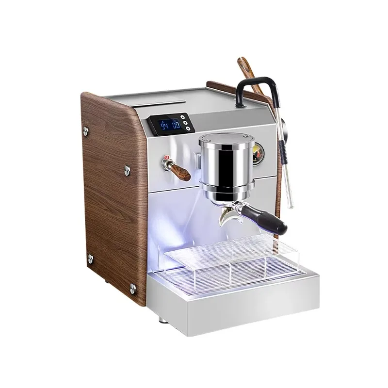 

Commercial electric espresso machine with milk frother
