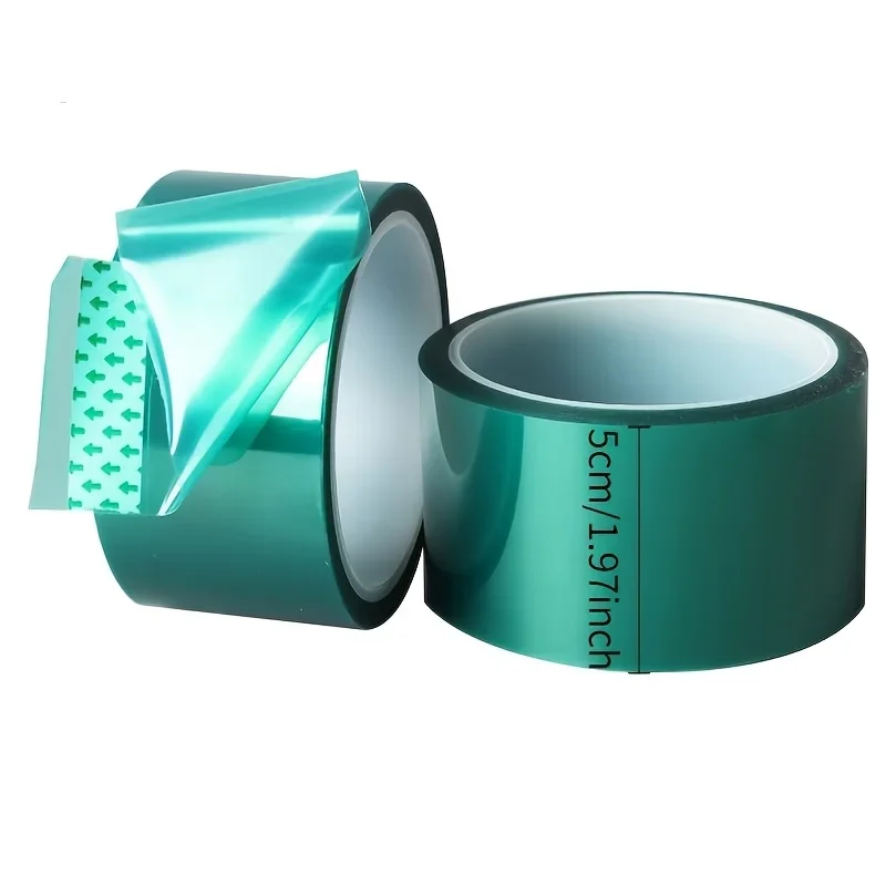 Green Epoxy Resin Tape High Temp Heat Resistant Mold Release Tape Non‑Stick Sealing Tape No Residue For Crafts