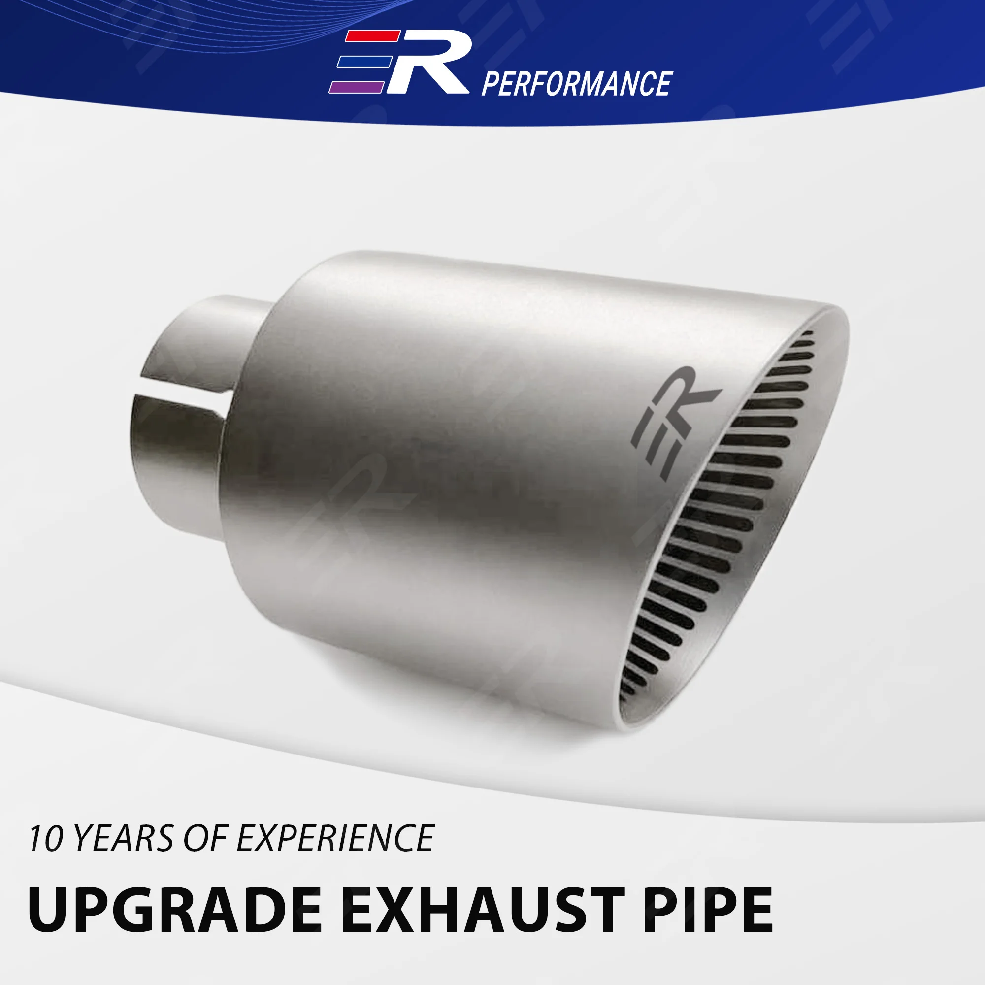 

1 шт. ER универсальный выхлопной наконечник автомобильные аксессуары 304 матовая модификация из нержавеющей стали для украшения автомобиля наконечник глушителя насадка