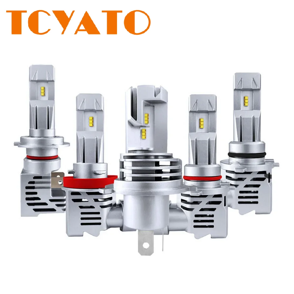 TCYATO M3led car headlights through-hole integrated car led headlights h7h4 H11 fog lights white light