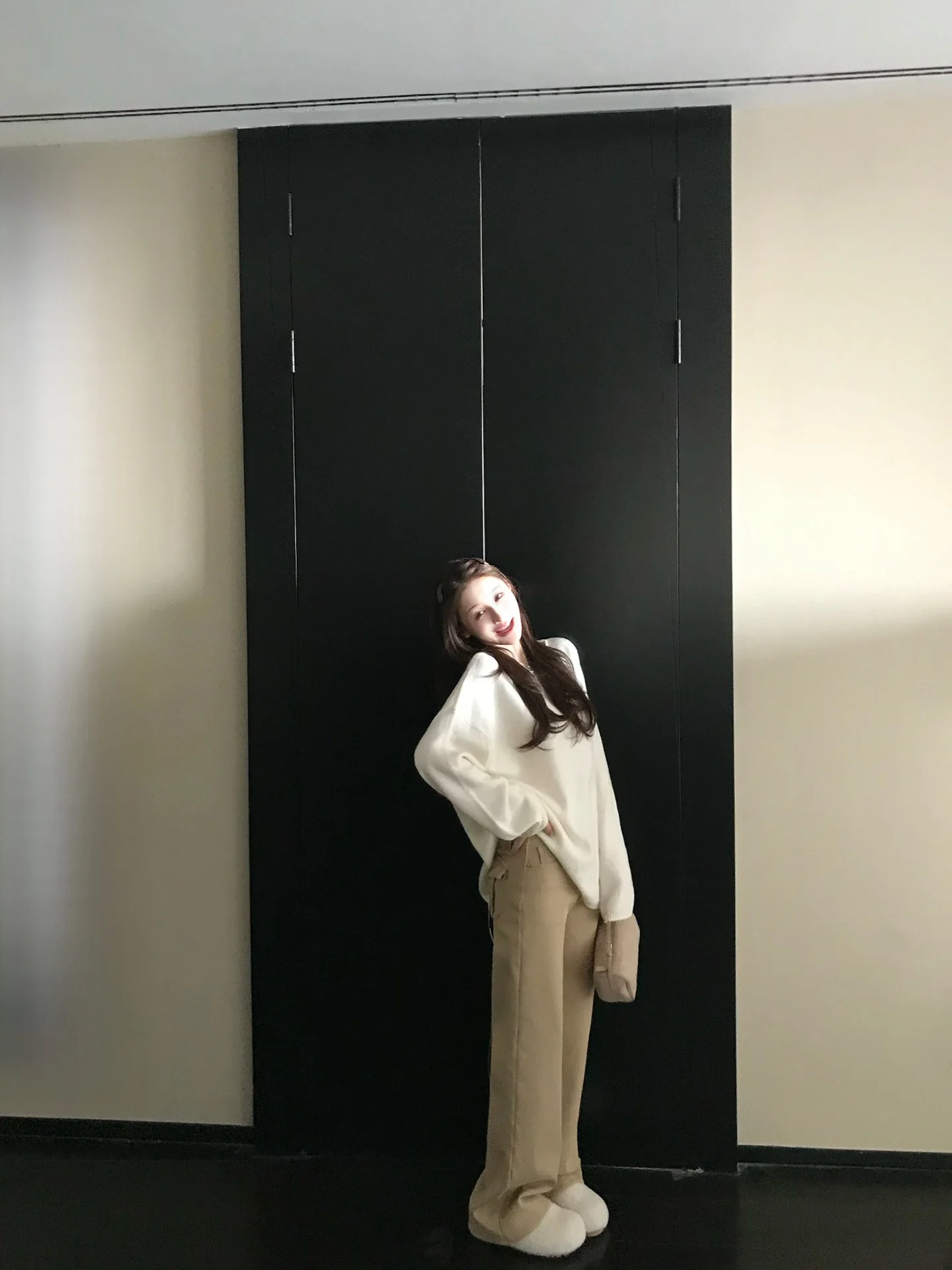 

Skk Store Winter Denim Pants Women's Exclusive Development Cosite Fce Micro Flare Jeans Casual Commute Sle Cotton Blend