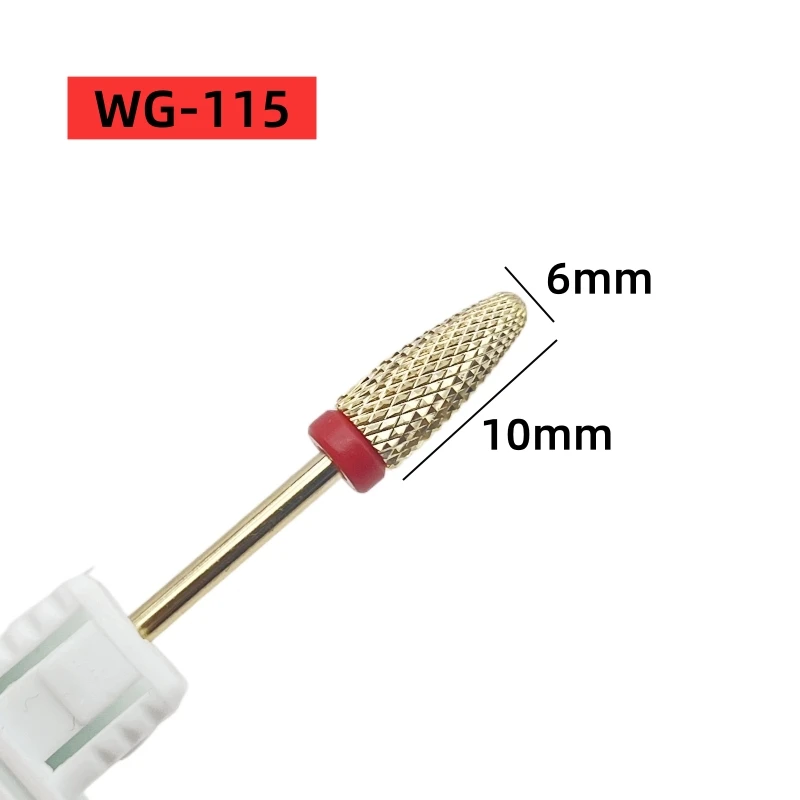 1 قطعة لهب الذهب/برميل كبير مسمار مثقاب الخشب كربيد 3/32 "قاطعة المطحنة ل مانيكير الروتاري لدغ الحفر الكهربائية اكسسوارات أداة #5