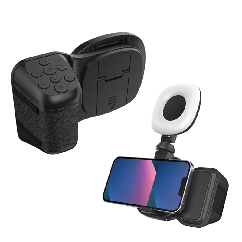 Telefone bluetooth portátil sefile vara lidar com estabilizador vlog selfie luz de preenchimento fotografia acessórios