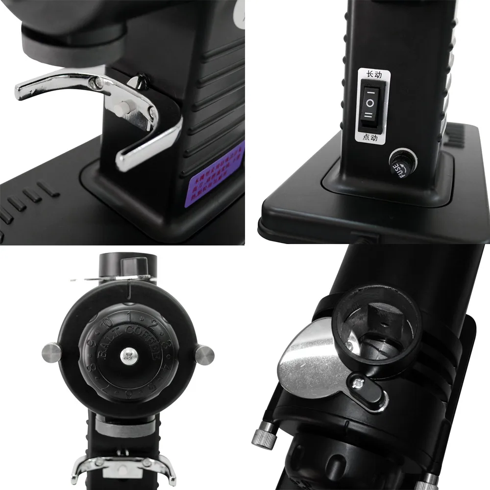 Xeoleo-molinillo de café eléctrico, 75mm, rebaba fantasma, 200W, rebaba de dientes fantasma, molinillo de café para el hogar, máquina de café expreso Miller