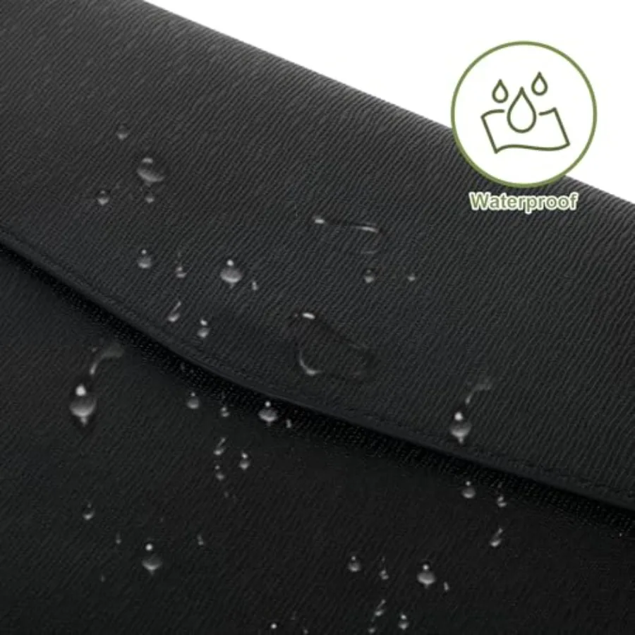 مجلد ملفات المستندات 1 قطعة بولي Leather الجلود A4 مجلد مغلف توسيع منظم الملفات مقاوم للماء محفظة سوداء حقيبة للتخزين مع I