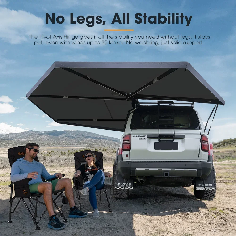 

TLF SAN HIMA 270 ° Отдельно стоящий тент, боковой тент автомобиля, 270 градусов, отдельно стоящий навес со светодиодной лентой для автомобиля, внедорожника, грузовика