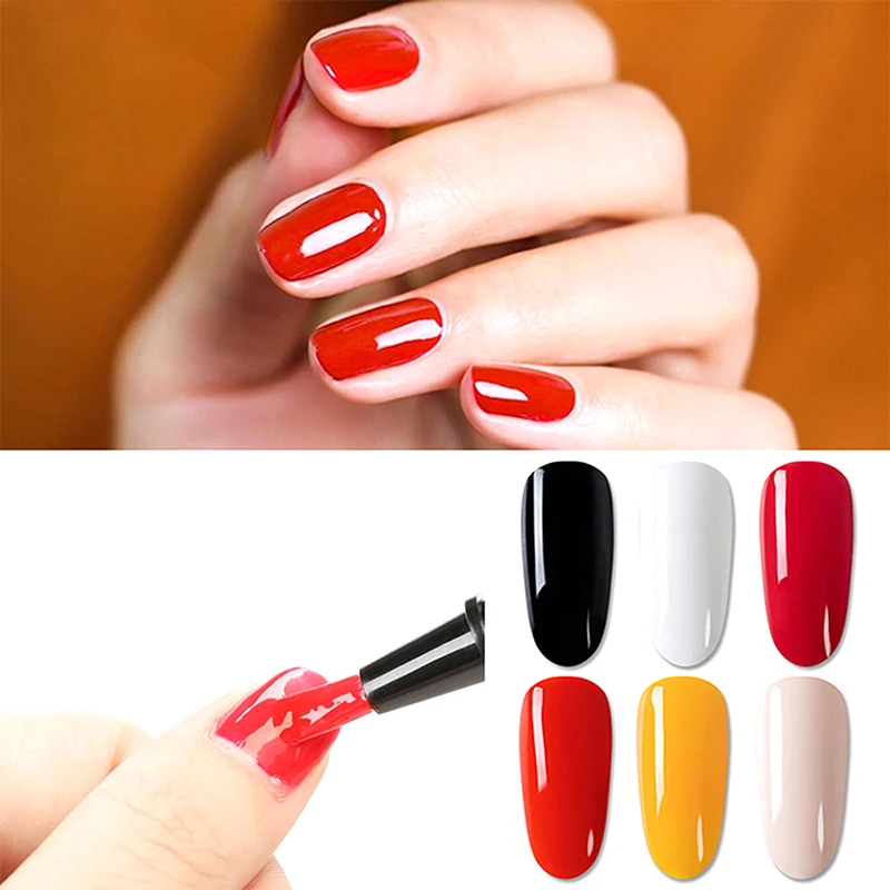 1 Pcs Pure Color Gel Nail Polish Pen For Nails Art Gel Semi Permanent Base Top Coat UV Gel Varnish Hybrid Neon Nail Polish