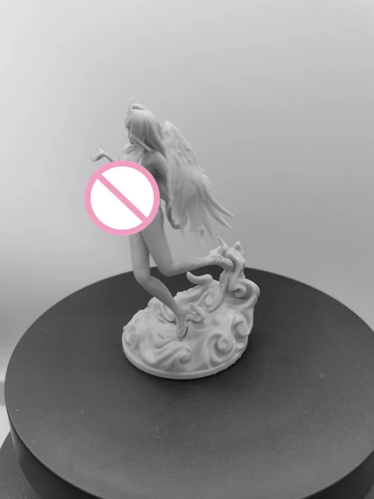 1/24 Scale 75mm Resin Figure Angel Girl Assemble Model Kit Unassembled and Unpainted 3D Statue toy