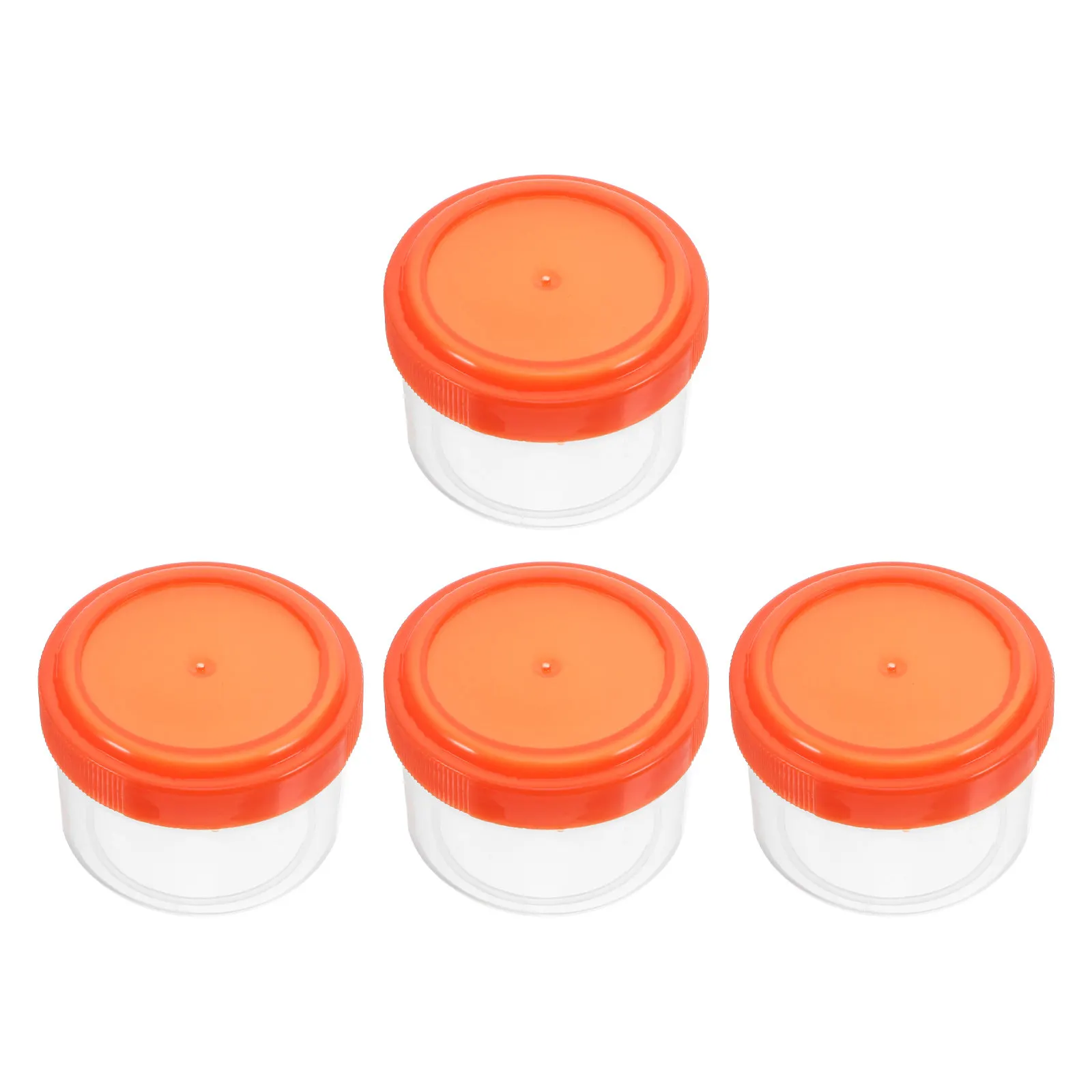 4Pcs Mini Sauce Container Leakproof Portable Salad Dressing Cup Small Condiment Box for Bbq Picnic Meal Prep Sauce Dipping Bowl