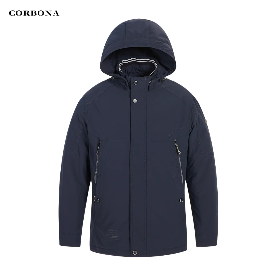 CORBONA 2022 jesienno-zimowa kurtka męska moda wędkarska Outdoor fajne męskie płaszcze Camping Business Casual robocza ubranka na prezent Parka