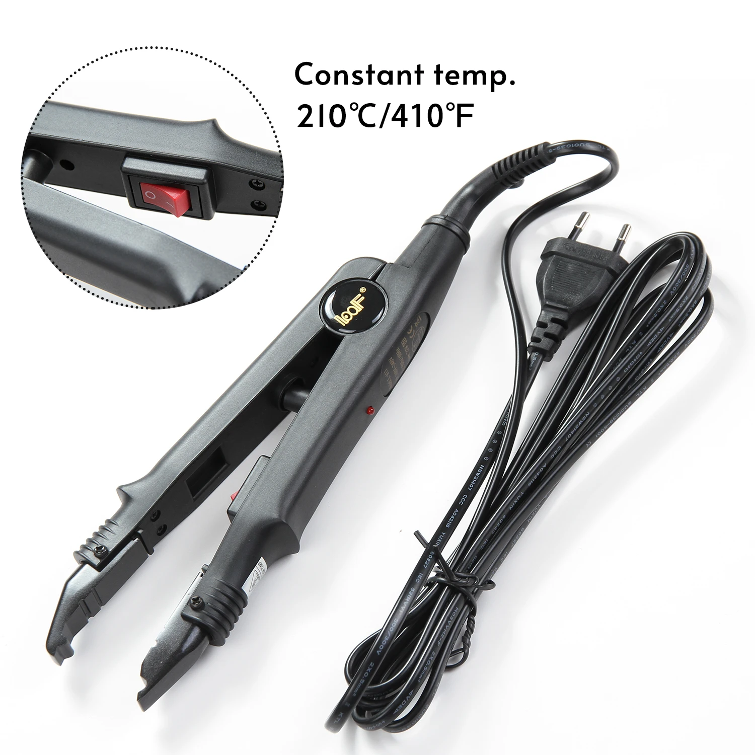 المهنية الشعر التمديد أداة موصل الشعر الانصهار الحرارة الحديد موصل قابل للتعديل درجة الحرارة ذوبان أداة المملكة المتحدة/الولايات المتحدة/الاتحاد الأوروبي التوصيل