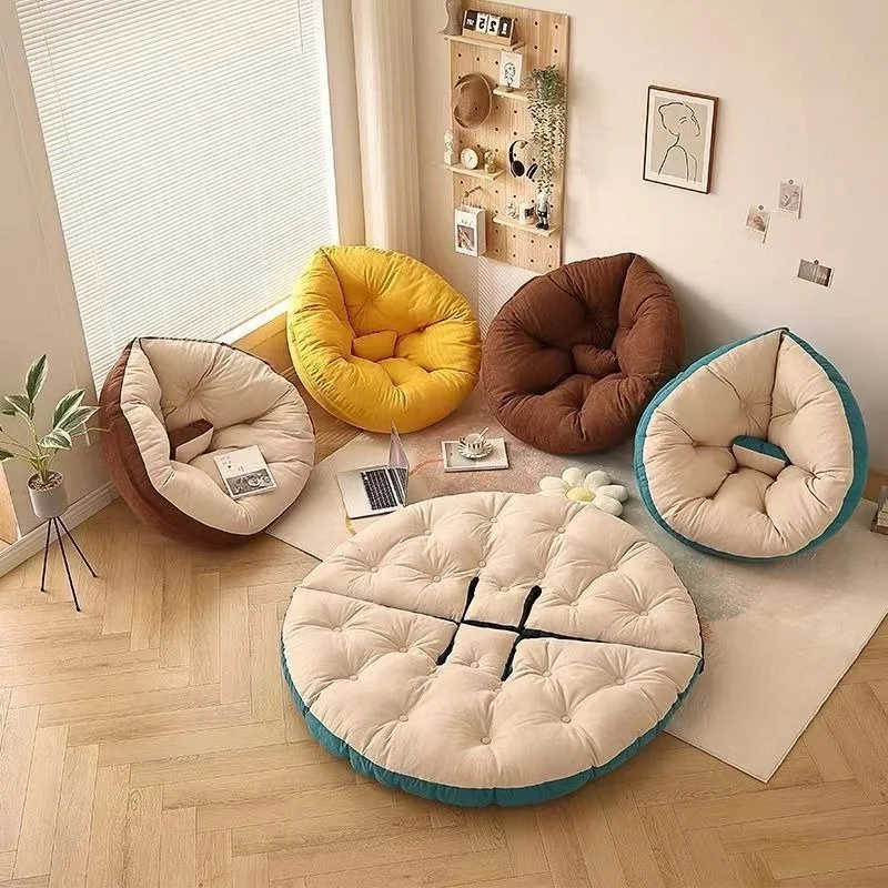 

Утолщенная круглая подушка, подушка для эркера, подушка в японском стиле, подушка для татами, полукруглая пленка, зимняя подушка