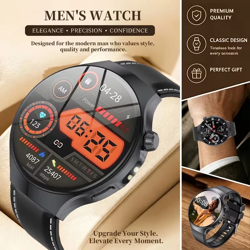 2026 New 1.7" Bluetooth Call Smart Watch Men Outdoor Sport Fitness Heart Rate Health Monitoring Smartwatch For Android IOS Phone