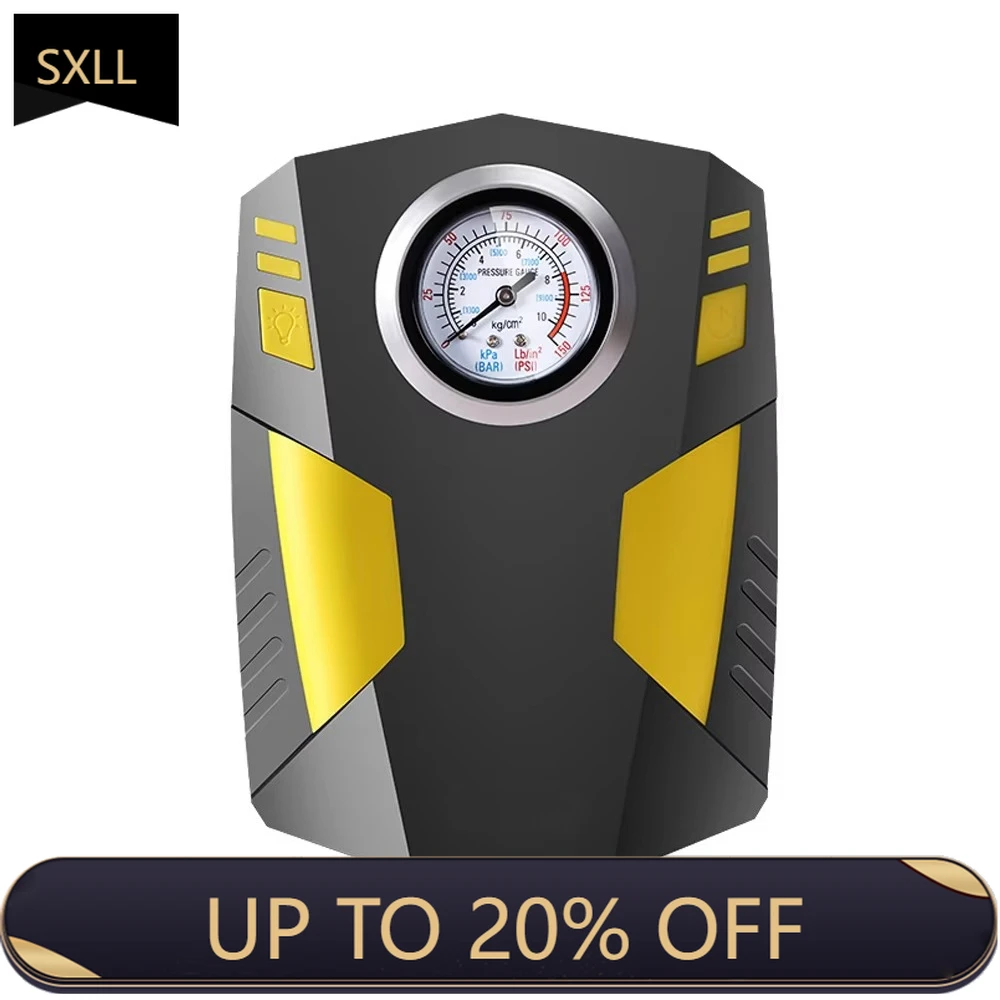 

SXLL DC 12v Automotive Air Pump Portable Air Compressor 150 PSI Automotive Air Compressor for Automobile Motorcycle Ball