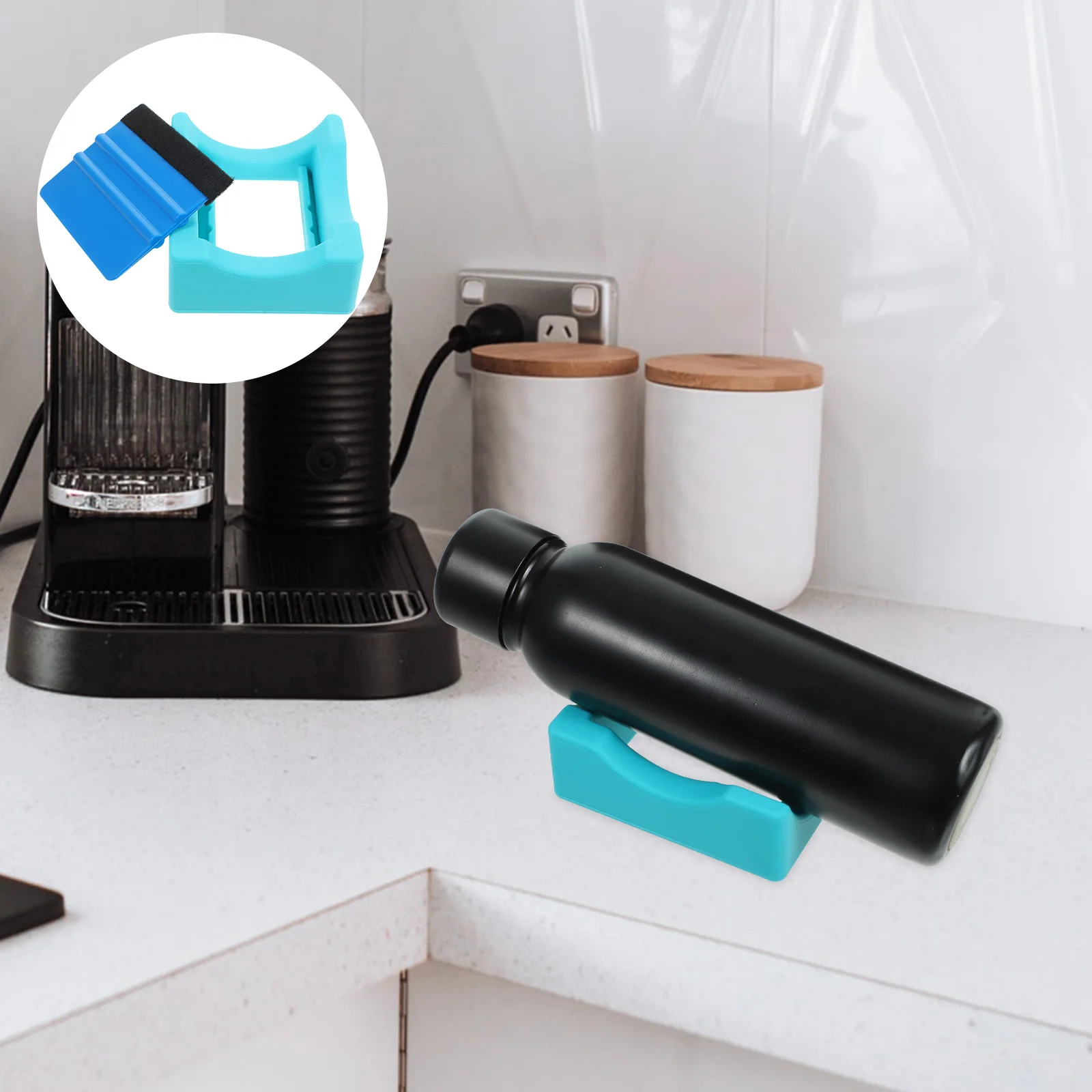 

1 set Reusable Silicone Cup Cradle Desk Tumbler Holder Small Fine Cradle Craft Squeegee DIY Accessory Gel Storage Rack