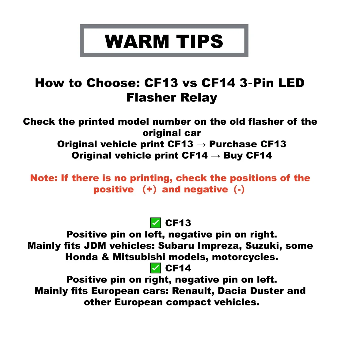 Universial DC12V 3 Pin CF13 CF14 JL-02 Electronic Car Flasher Relay to Fix LED Light Turn Signal Hyper Flash Blinking Light