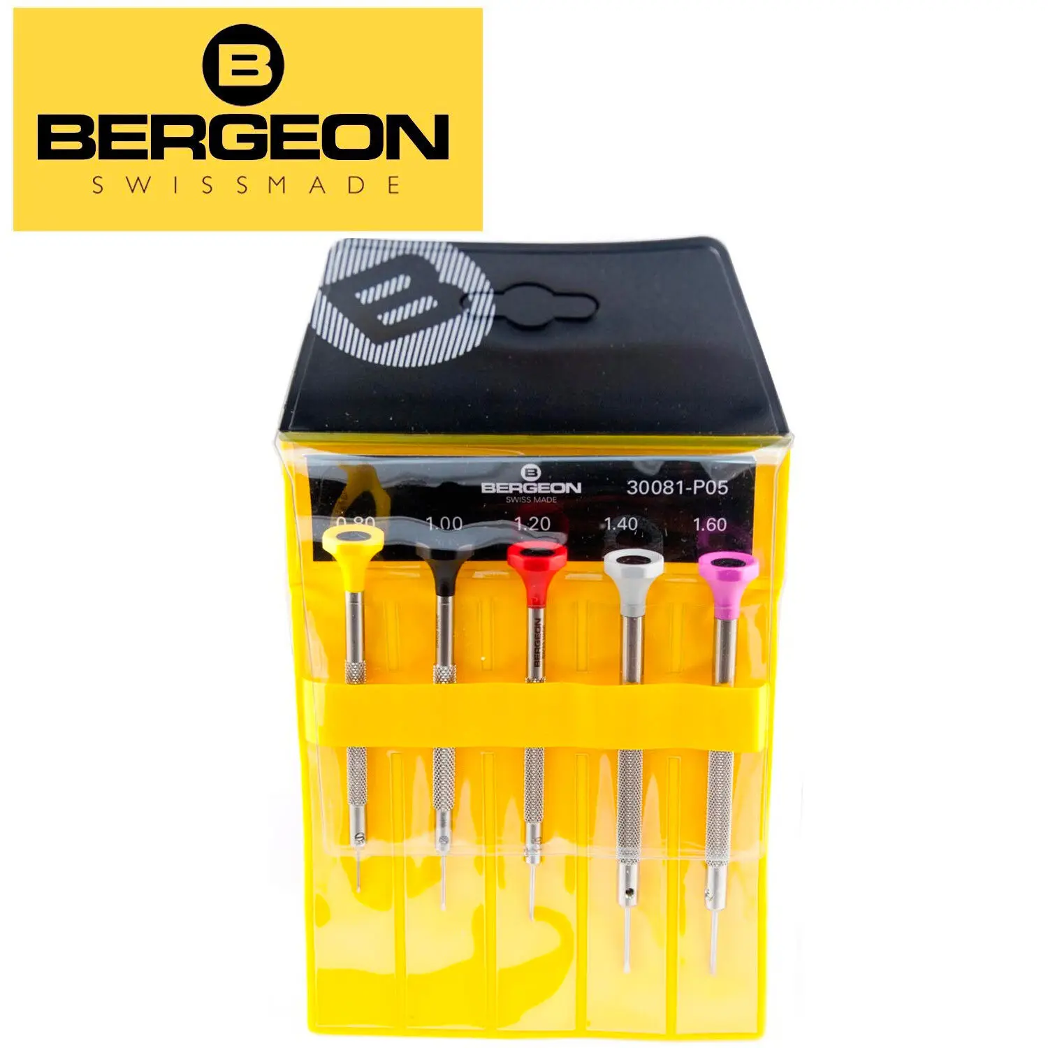 

Bergeon 30081-P05 Set Of 5 Watchmakers Ergonomic Screwdrivers