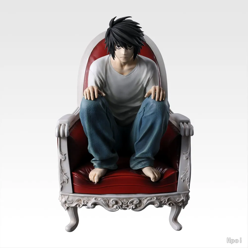 18CM L Lawliet Figure DEATH NOTE Chair Sitting Position Anime