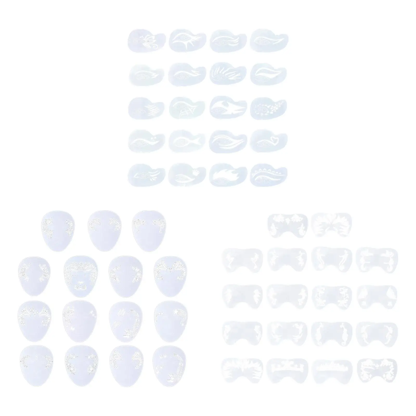 

Шаблоны для рисования на лице, шаблоны для дня рождения, простые в использовании принадлежности для вечеринок, многоразовые.