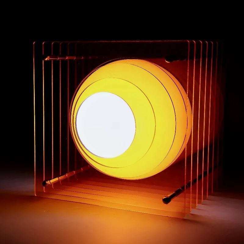 Acrylic Thousand Layer Lamp Moon Lamp Desktop Decoration Suspended Atmosphere Lamp Creative Gift