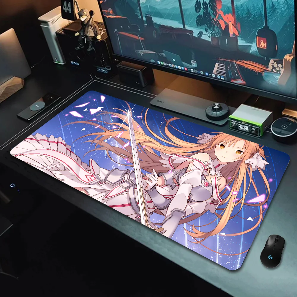 

Anime Sword Art Online Yuuki Asuna Mousepad Large Gaming Mouse Pad LockEdge Thickened Computer Keyboard Table Desk Mat