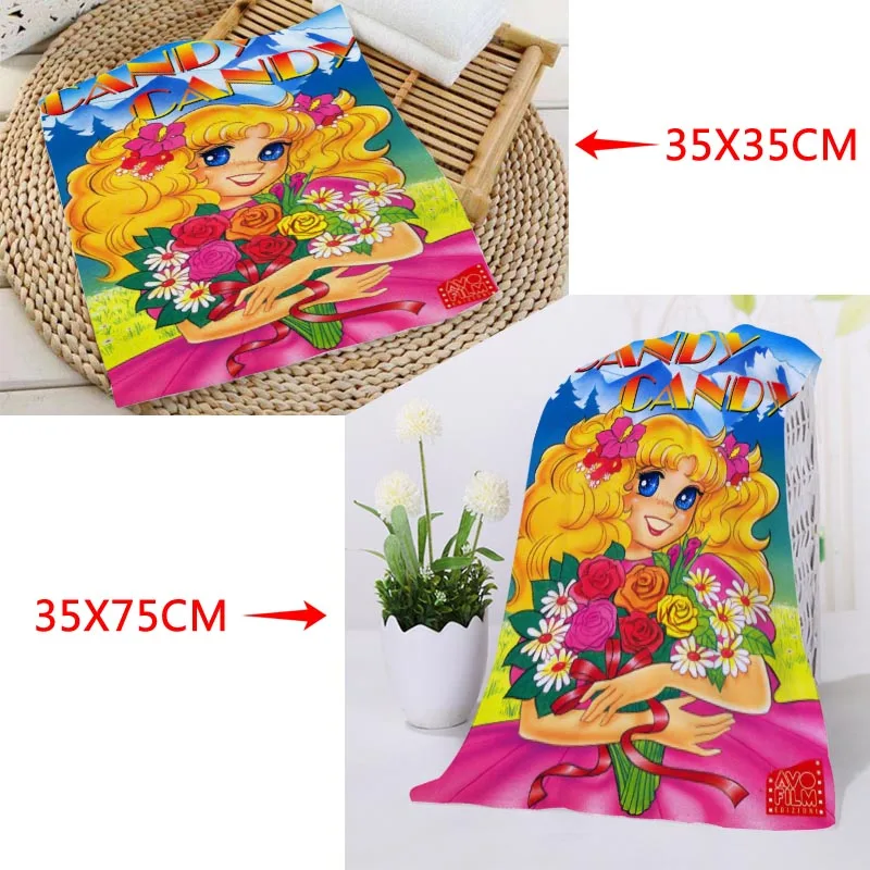 

Custom Candy Candy 01 Towel Microfiber Bath Towel Baech Towels Sport Drying Travel Towels 35X35cm35x75cm