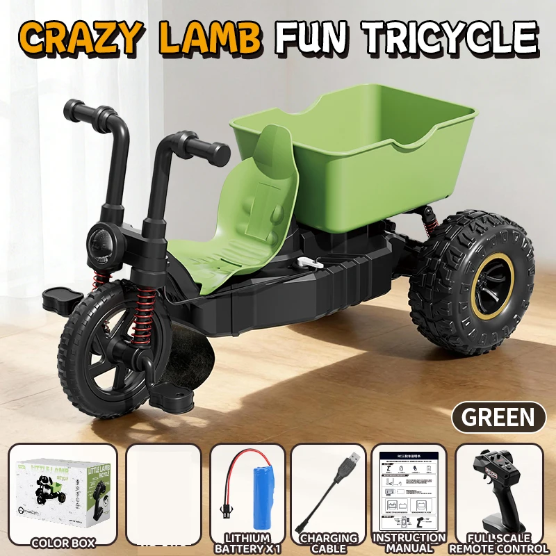 Rc Lamb Driewieler Drift Stunt Auto Hoge Snelheid Afstandsbediening Speelgoed Cadeau voor Jongens Verjaardagscadeau Nieuw Model