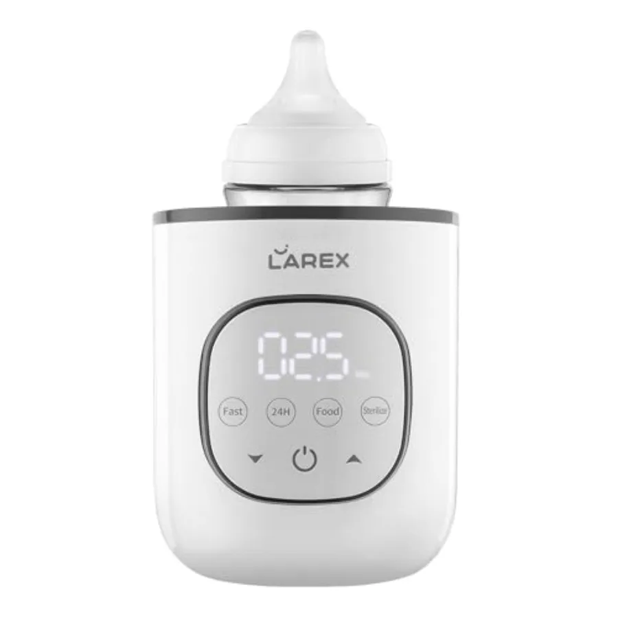 

LAREX Bottle Warmer, Fast Baby Bottle Warmer for Breastmilk and Formula, with Timer and Accurate Temp Control, 8 in 1 Baby Milk