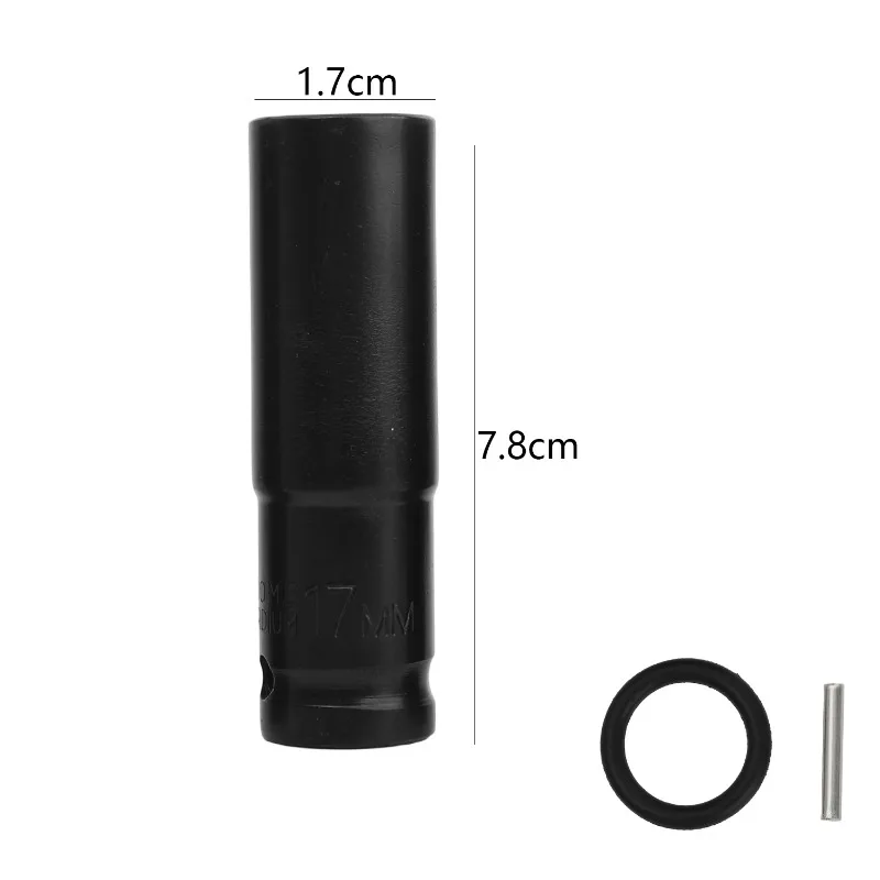 Verlängerte Sechskant-Steckschlüssel 15mm 16mm 17mm 18mm 19mm Metrischer Schraubenschlüssel-Tiefkopf Schlagschrauber-Kopf Reifenentfernung Autoreparaturwerkzeuge – Detail 10