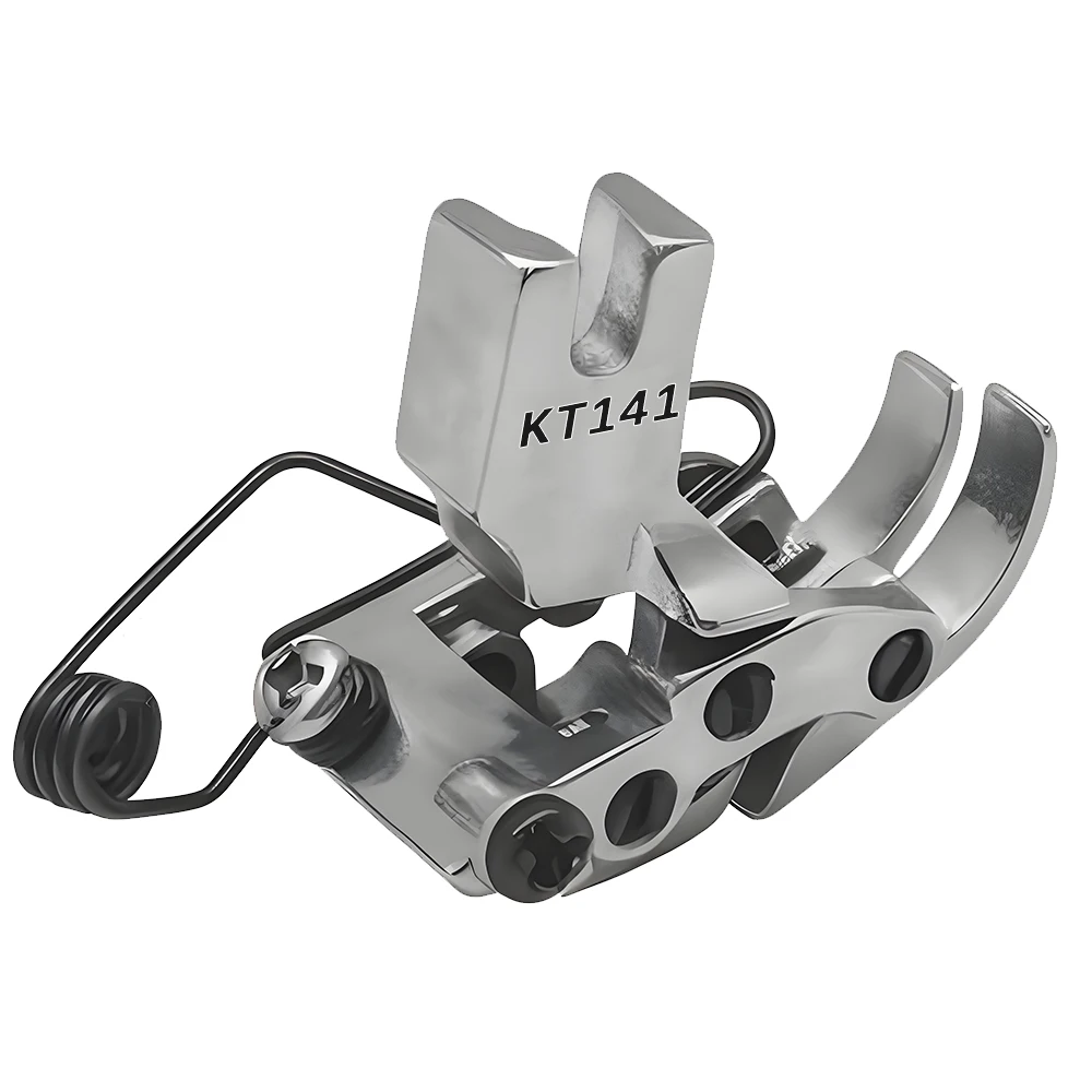 KT141 متمحور القدم الجبهة الخلفية التفاعلية قطعة قدم الضغط في ماكينة الخياطة للخياطة غير المستوية اضافية سميكة النسيج ماكينة خياطة صناعية الملحقات