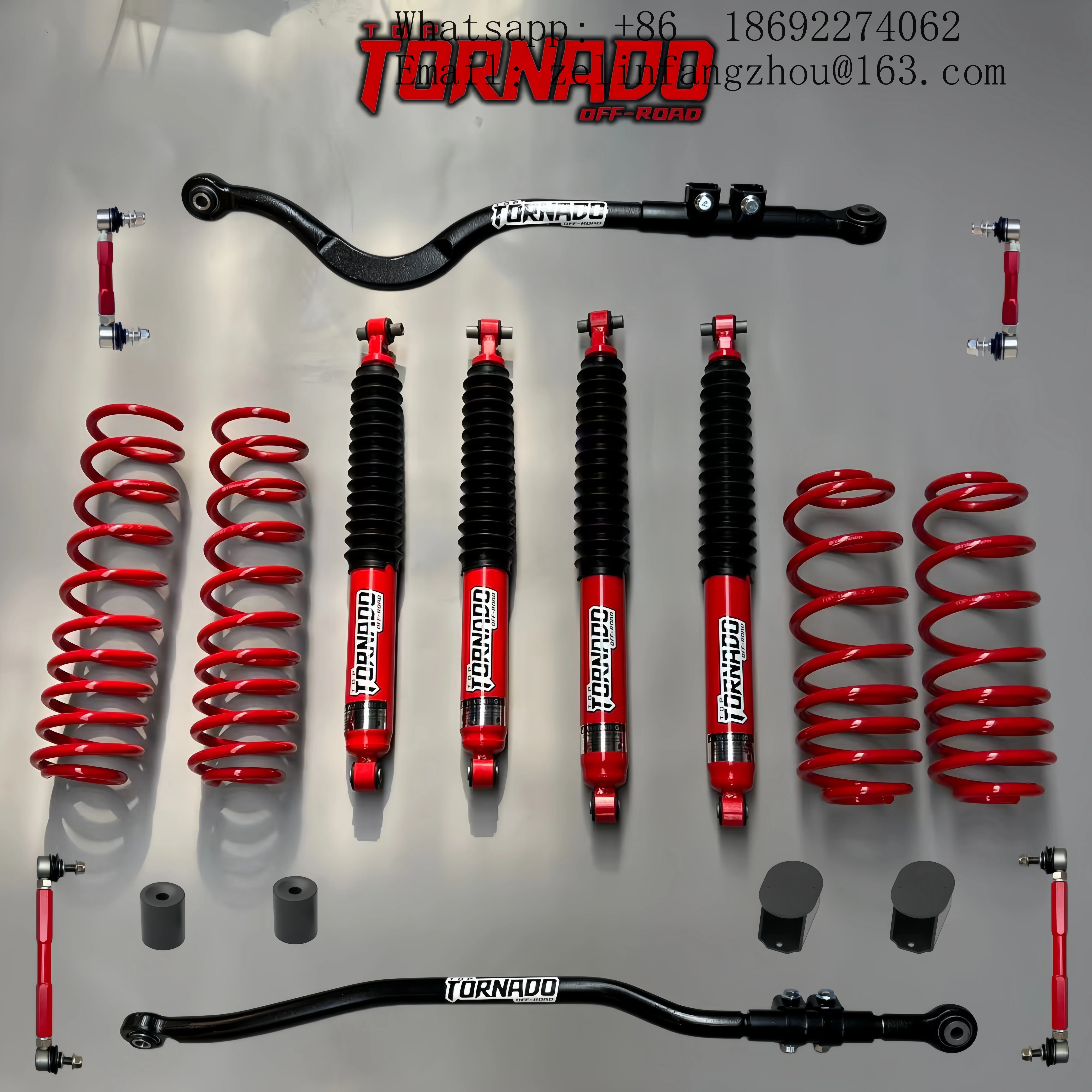 Pro Adjustable 4X4 Off Road Suspension Lift Kit for Jeep Wrangler JK JL JT 4WD Heavy Duty Shock Absorber Lifted Pro Kit
