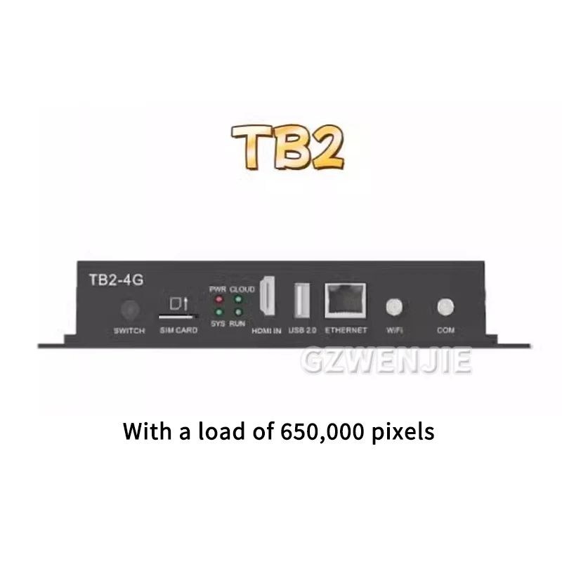 TB2 Multimedia Playback Box USB Port WiFi Controller HUB75 Full Color Module LED Display Screen Video Processor